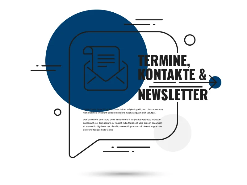 Appointments, contacts and newsletter